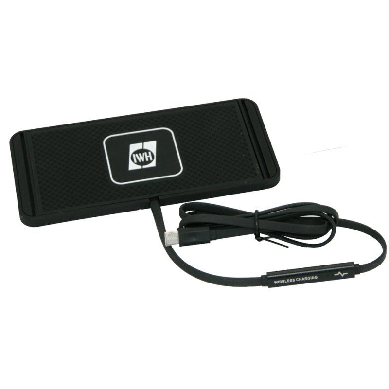IWH wireless charger, black, Qi induction technology, compact